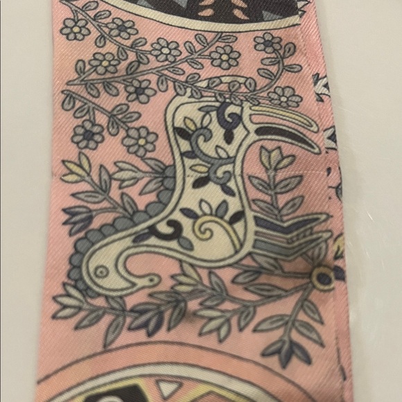Hermes 'L'Arbre De Vie' Twilly Scarf - Picture 10 of 14